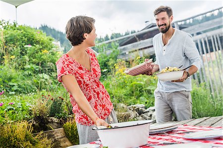 simsearch:649-07437140,k - Young couple preparing picnic lunch, Tyrol, Austria Stock Photo - Premium Royalty-Free, Code: 649-07437623