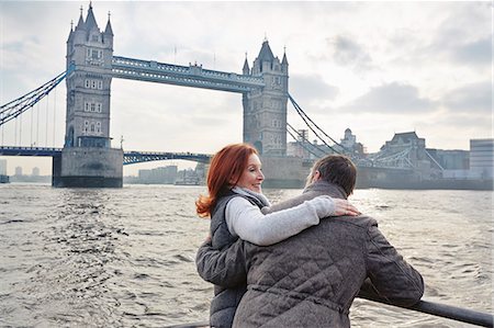 ski jacket - Mature tourist couple and Tower Bridge, London, UK Stock Photo - Premium Royalty-Free, Code: 649-07560255