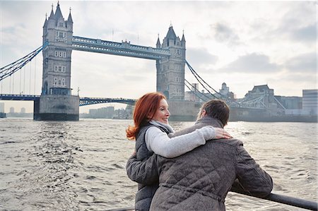 Mature tourist couple and Tower Bridge, London, UK Stock Photo - Premium Royalty-Free, Code: 649-07560255