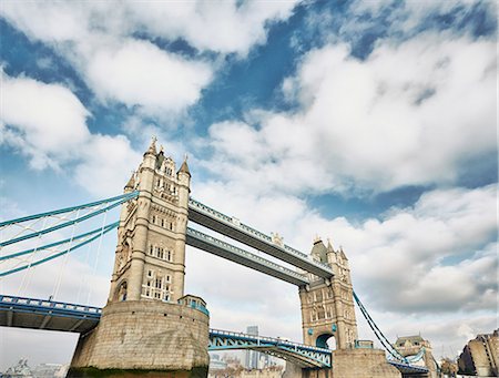 europe landmark nobody - View of Tower Bridge, London, UK Stock Photo - Premium Royalty-Free, Code: 649-07560258