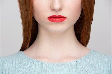 Cropped image of young woman's lips Photographie de stock - Premium Libres de Droits, Code: 649-07647891