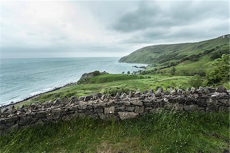 View of coastline, Glenariff, County Antrim, Northern Ireland, UK Stock Photo - Premium Royalty-Free, Code: 649-07647940