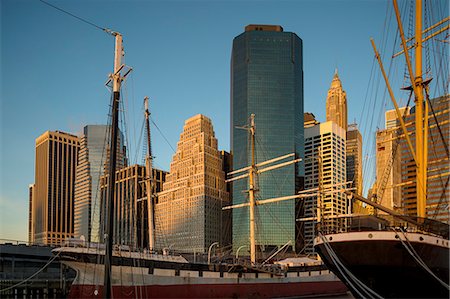 Manhattan cityscape, New York City Photographie de stock - Premium Libres de Droits, Code: 649-07648401