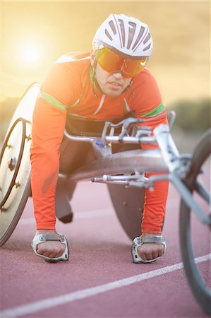 Athlete in para-athletic training Stock Photo - Premium Royalty-Free, Code: 649-07736754