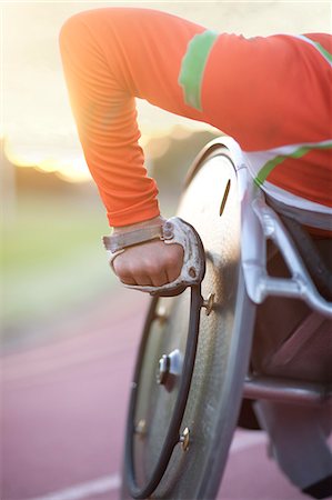 Close up of arm of athlete in para-athletic competition Stock Photo - Premium Royalty-Free, Code: 649-07736755