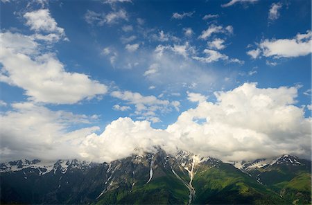 simsearch:614-08000427,k - View of distant mountains, Mazeri village, Svaneti, Georgia Stock Photo - Premium Royalty-Free, Code: 649-07804953