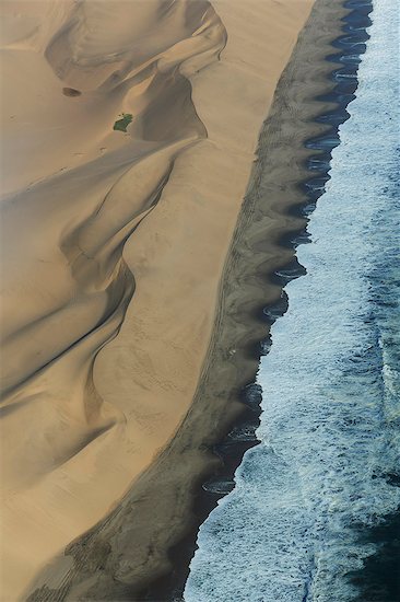 Aerial view of coastline and dunes, Namib Desert, Namibia Stock Photo - Premium Royalty-Free, Image code: 649-07905398
