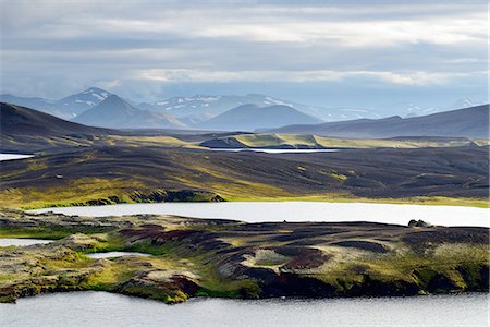 Veidivotn Lake, Highlands of Iceland Stock Photo - Premium Royalty-Free, Code: 649-08085925