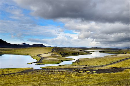 Veidivotn Lake, Highlands of Iceland Photographie de stock - Premium Libres de Droits, Code: 649-08085920