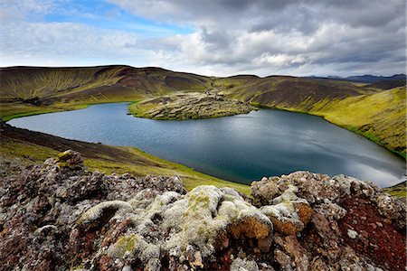 Veidivotn Lake, Highlands of Iceland Photographie de stock - Premium Libres de Droits, Code: 649-08085921