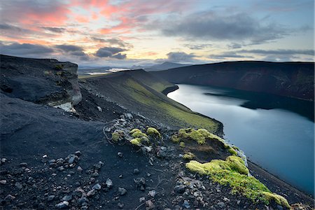 Veidivotn Lake, Highlands of Iceland Stock Photo - Premium Royalty-Free, Code: 649-08085933