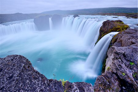 simsearch:649-08085924,k - Godafoss Waterfall, Iceland Photographie de stock - Premium Libres de Droits, Code: 649-08085949