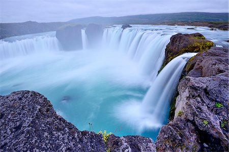 Godafoss Waterfall, Iceland Stockbilder - Premium RF Lizenzfrei, Bildnummer: 649-08085949