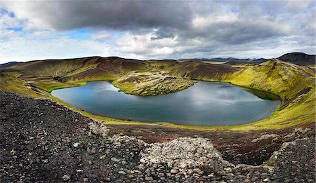 Veidivotn Lake, Highlands of Iceland Photographie de stock - Premium Libres de Droits, Code: 649-08085953