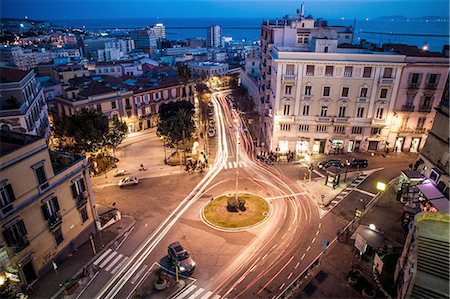 roundabout - Cagliari at night, Sardinia, Italy Stock Photo - Premium Royalty-Free, Code: 649-08086729