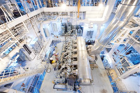 ship interiors - Engine room of container ship, GoSeong-gun, South Korea Stock Photo - Premium Royalty-Free, Code: 649-08118239