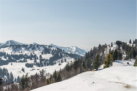 simsearch:649-08328454,k - Snow covered view of Zwolferhorn, St Gilgen, Austria Stock Photo - Premium Royalty-Free, Code: 649-08125666