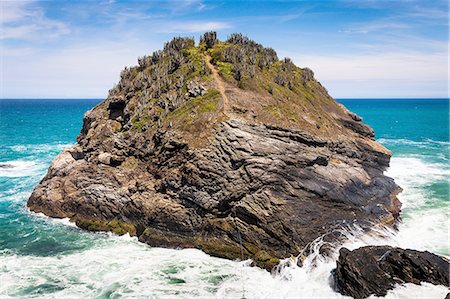 View of coastal rock formation, Lagoinha, Buzios, Rio de Janeiro, Brazil Stockbilder - Premium RF Lizenzfrei, Bildnummer: 649-08144374