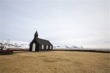 simsearch:649-09208087,k - Budir Church, Stadarsveit, Snaefellsnes Peninsula, Iceland Stockbilder - Premium RF Lizenzfrei, Bildnummer: 649-08145336