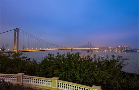 Tsing Ma Bridge, Hong Kong, China Photographie de stock - Premium Libres de Droits, Code: 649-08145390