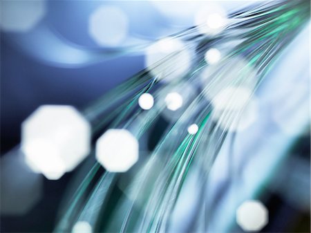 Strands of fibre optic used to send data, close-up Stock Photo - Premium Royalty-Free, Code: 649-08237892
