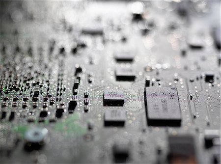 futuristic speed - Close up of mother board of laptop Stock Photo - Premium Royalty-Free, Code: 649-08238257