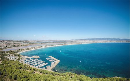 sardegna - Aerial view of harbour, Cagliari, Sardinia, Italy Stock Photo - Premium Royalty-Free, Code: 649-08327504