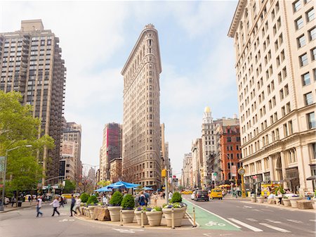 estrecho (angosto) - Flat Iron building, New York, USA Photographie de stock - Premium Libres de Droits, Code: 649-08328552