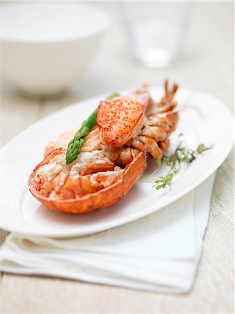 Dressed canadian lobster Foto de stock - Sin royalties Premium, Código: 649-08381199