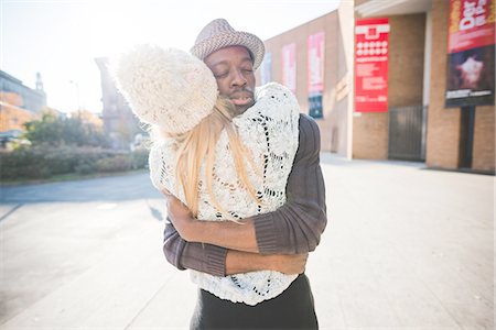 Couple hugging in park Stock Photo - Premium Royalty-Free, Code: 649-08480243