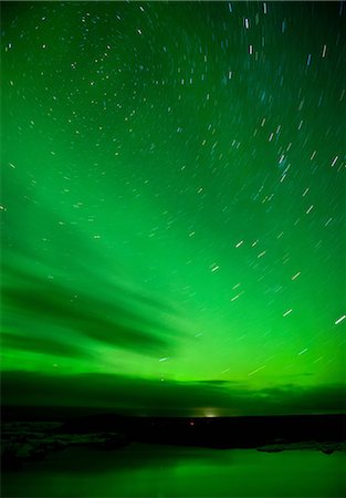 Northern lights, Jokulsarlon, Iceland Stock Photo - Premium Royalty-Free, Code: 649-08565412