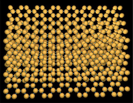 Molecular model of 4 stacked layers of graphene Stock Photo - Premium Royalty-Free, Code: 649-08561382