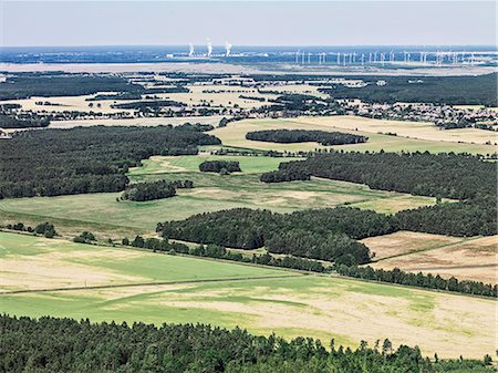 Aerial view of rural landscape Photographie de stock - Premium Libres de Droits, Code: 649-08561948