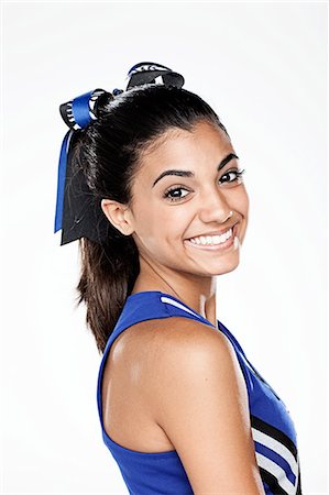 Female cheerleader, portrait Photographie de stock - Premium Libres de Droits, Code: 649-08563607