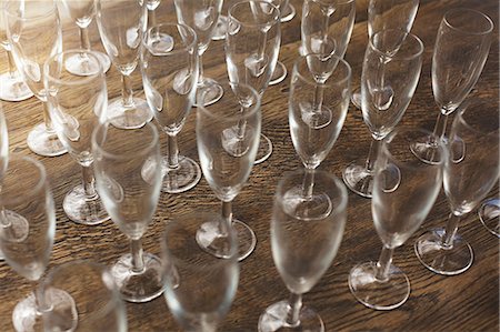 simsearch:649-08577830,k - Collection of empty champagne flutes Stock Photo - Premium Royalty-Free, Code: 649-08577830