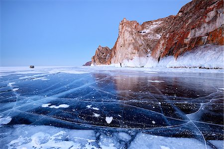 siberia - Cape Sagan Khushun and Three Brothers Rock, Baikal Lake, Olkhon Island, Siberia, Russia Stock Photo - Premium Royalty-Free, Code: 649-08661143