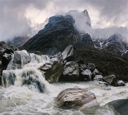 simsearch:649-08085945,k - Chomrong Village Area, ABC trek (Annapurna Base Camp trek), Nepal Photographie de stock - Premium Libres de Droits, Code: 649-08824391