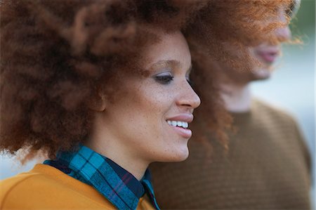 Portrait of loving multi-ethnic couple Photographie de stock - Premium Libres de Droits, Code: 649-08840018