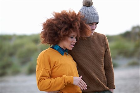 Portrait of loving multi-ethnic couple Photographie de stock - Premium Libres de Droits, Code: 649-08840019