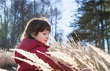 simsearch:614-08879292,k - Young boy playing in tall grass Stock Photo - Premium Royalty-Free, Code: 649-08894417