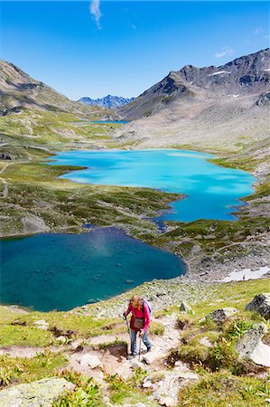 switzerland hiker - Hiker, Davos, Graubünden, Switzerland Stock Photo - Premium Royalty-Free, Code: 649-08901869
