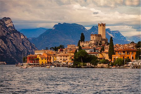 Malcesine, Lake Garda,  Italy Photographie de stock - Premium Libres de Droits, Code: 649-08902077