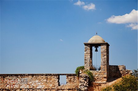 peloponeso - Palamidi Fortress bell tower, Nafplio, Greece Photographie de stock - Premium Libres de Droits, Code: 649-08968866