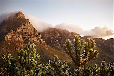 simsearch:6118-07440511,k - View from Lions Head Mountain to Table Mountain, Western Cape, Cape Town, South Africa, Africa Foto de stock - Sin royalties Premium, Código: 649-08969762