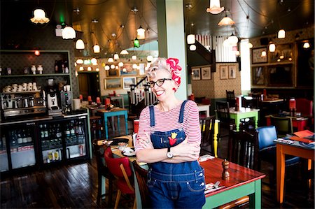 retro glasses - Quirky woman in bar and restaurant, Bournemouth, England Stock Photo - Premium Royalty-Free, Code: 649-08987961