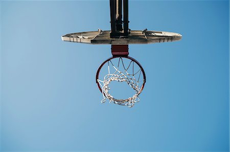 simsearch:649-08988167,k - View from below basketball net Stock Photo - Premium Royalty-Free, Code: 649-08988159