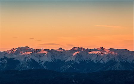 san carlos de bariloche - Sunset view of Andes mountain range, Nahuel Huapi National Park, Rio Negro, Argentina Photographie de stock - Premium Libres de Droits, Code: 649-08988449