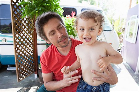 simsearch:649-07437981,k - Father and son, portrait Stock Photo - Premium Royalty-Free, Code: 649-09004458