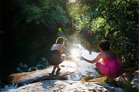 simsearch:614-08870625,k - Women relaxing by river Stock Photo - Premium Royalty-Free, Code: 649-09002784