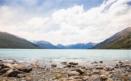 province de santa cruz - View of lake Argentino, Los Glaciares National Park, Patagonia, Chile Photographie de stock - Premium Libres de Droits, Code: 649-09016618